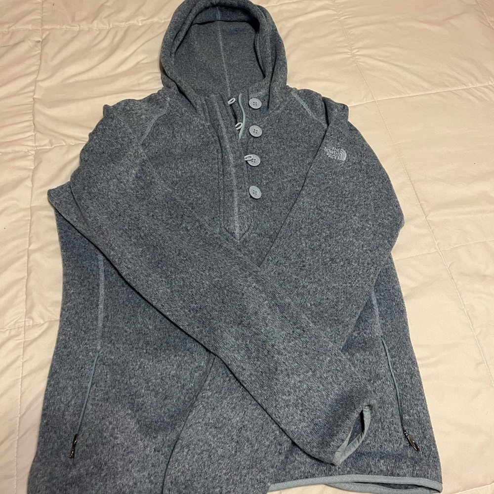 Blue Grey North-face Pullover